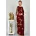 Maroon Gold Ethnic Evening Saree