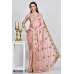 Light Pink Satin Chiffon Indian Party Saree Light Pink Satin Chiffon Indian Party Saree