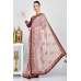 Mauve Maroon Designer Indian Ethnic Saree