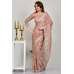Pink Embellished Sequin Organza Saree