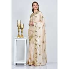 Tussar Satin Chiffon Party Wear Saree Tussar Satin Chiffon Party Wear Saree