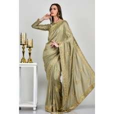 Pista Designer Embroidered Wedding Saree Pista Designer Embroidered Wedding Saree