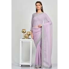 Lilac Indian Casual Saree