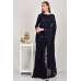 Navy Blue Embellished Evening Saree