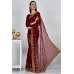 Dark Maroon Embroidered Pakistani Saree Dark Maroon Embroidered Pakistani Saree