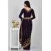 Dark Purple Blooming Evening Saree