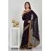 Dark Purple Blooming Evening Saree
