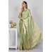 Pista Trendy Banarasi Silk Indian Saree