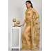 Beige Net Embroidered Wedding Saree
