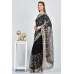 Black Floral Net Embroidered Evening Saree