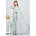 Light Grey Exquisitely Embellished Saree