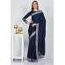 Navy Blue Indian Style Evening Saree