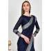 Navy Blue Indian Style Evening Saree