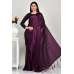Deep Purple Indian Designer Evening Saree Deep Purple Indian Designer Evening Saree
