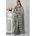 Grey Indian Ethnic Party Saree