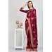 Maroon Indian Designer Wedding Saree