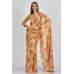 Beige Floral Printed Designer Saree Beige Floral Printed Designer Saree
