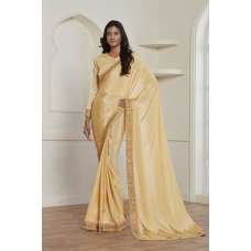 ZACS-612 GOLD SHIMMER GEORGETTE INDIAN WEDDING WEAR SAREE ZACS-612 GOLD SHIMMER GEORGETTE INDIAN WEDDING WEAR SAREE