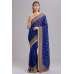 ZACS-117 ROYAL BLUE FULL SLEEVE BLOUSE INDIAN SAREE