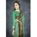 Ultramarine Green Banarasi Golden Border Ethnic Saree