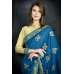 Mosaic Blue Traditional Embroidered Saree Mosaic Blue Traditional Embroidered Saree