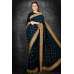 Peacock Blue & Gold Border Designer Party Wear Saree