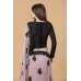 ZACS-730 MAUVE AND BLACK BLOUSE READY MADE EVENING SAREE