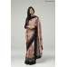 ZACS-731 ROSE PINK AND BLACK EMBROIDERED INDIAN WEDDING SAREE