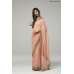 ZACS-734 PEACH PLAIN GEORGETTE READY MADE INDIAN SAREE