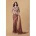 CORAL ROSE PARTY SAREE