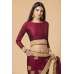 MAROON GEORGETTE SAREE WITH RICH GOLD BORDER MAROON GEORGETTE SAREE WITH RICH GOLD BORDER