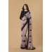 ZACS-730 MAUVE AND BLACK BLOUSE READY MADE EVENING SAREE
