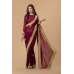 MAROON GEORGETTE SAREE WITH RICH GOLD BORDER MAROON GEORGETTE SAREE WITH RICH GOLD BORDER