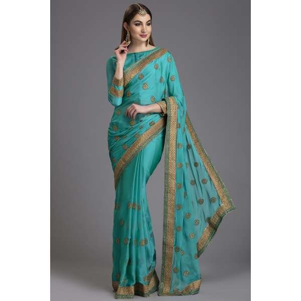 ZACS-870 FEROZI INDIAN WEDDING WEAR SAREE