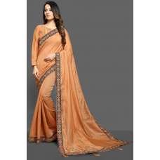 ORANGE PEEL ETHNIC DESIGNER SAREE