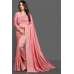 ZAC20-27 ROSE PINK INDIAN ETHNIC PARTY WEAR SAREE