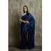 NAVY BLUE & SILVER INDIAN EVENING WEAR READYMADE SAREE NAVY BLUE & SILVER INDIAN EVENING WEAR READYMADE SAREE