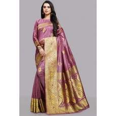 ROSE PINK & GOLD BANARASI TRADITIONAL READYMADE SAREE