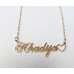 Khadija Nameplate Necklace Gold Plated Stainless Steel