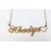 Khadija Nameplate Necklace Gold Plated Stainless Steel