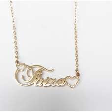 Golden Lavish Faiza Nameplate Necklace 
