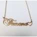 Golden Stainless Steel Farzana Nameplate Necklace Golden Stainless Steel Farzana Nameplate Necklace