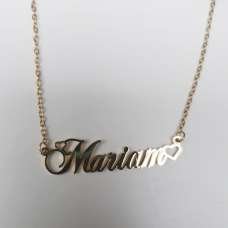Mariam Gold Plated Personalised Necklace Mariam Gold Plated Personalised Necklace