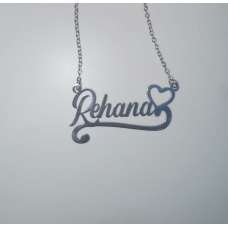 Rehana Personalized Nameplate Stainless Steel Necklace