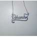 Rehana Personalized Nameplate Stainless Steel Necklace