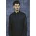 Saudi Arabia Traditional Man Muslim Jubba Thobe Jet Black