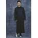 Saudi Arabia Traditional Man Muslim Jubba Thobe Jet Black