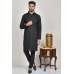 Black Traditional Pakistani Kurta Pajama For Men