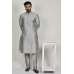 Silver Grey Indian Men's Eid Kurta Pajama