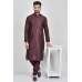 Maroon Silk Kurta Pajama For Men Maroon Silk Kurta Pajama For Men